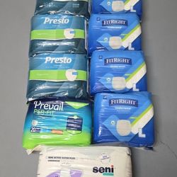 Adult Diapers Pull-ups Large Size.  Total 9 Packages For $30.