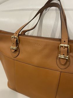 Ralph Lauren Brown Leather Handbag