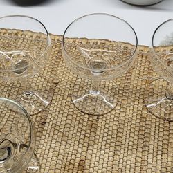 Champagne Coupe Glasses – Set of 4 (3 Crystal + 1 Home Federal Promo)