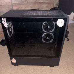 Cyberpower PC case with fans.