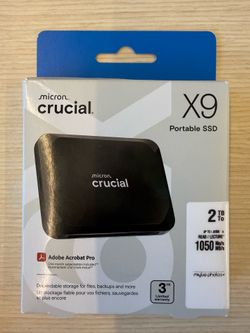 Crucial X9 2TB Portable SSD