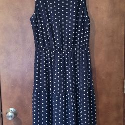 Blue Polka Dot Dress