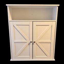 Brand New Reettic White Wooden Cabinet