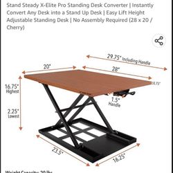 New Sit And Stand Desk 