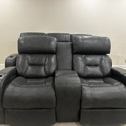 Leather Couches Set