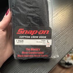 Snap-On Cotton Crew Socks