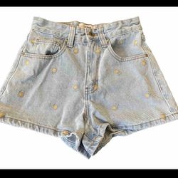 Women’s High Rise Mom Cotton:On Jean Shorts US Size 2 - High Waisted