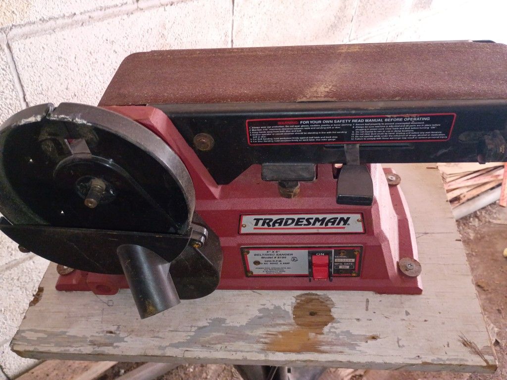 Trademan's Belt in Disc Sander