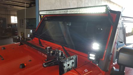 Led light bars curved and straight bar brackets and wire harness