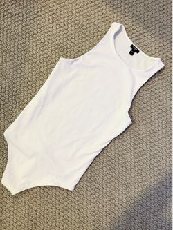 Express White Tank Thong Bodysuit