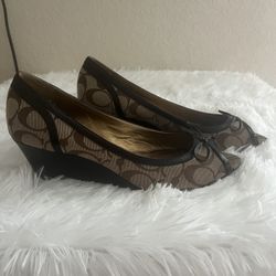 Beautiful Coach Wedges Size 9