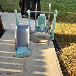 Slide And Swing Set