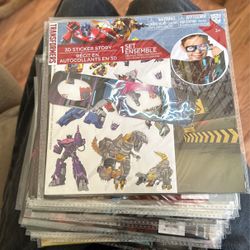 Transformers 3-D Sticker Story