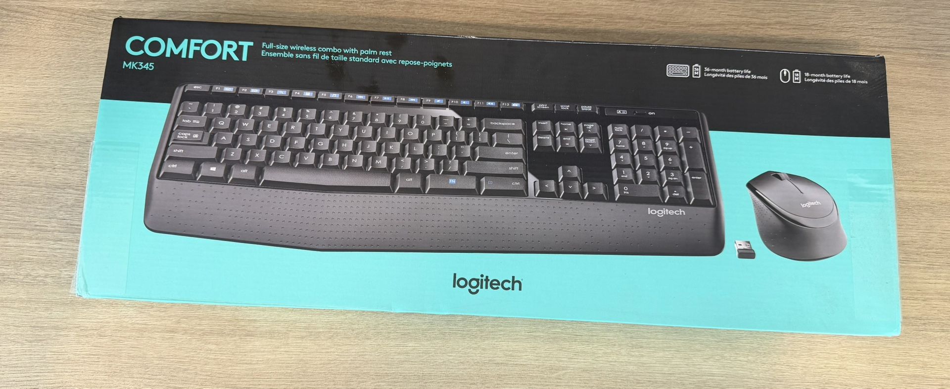 LOGITECH WIRELESS KEYBOARD AND MOUSE COMBO