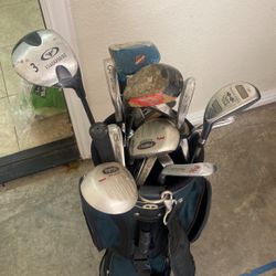 Golf Clubs and Bag