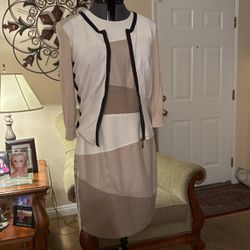 White House Black Market Dress With 3/4 Sleeve S Sweater 