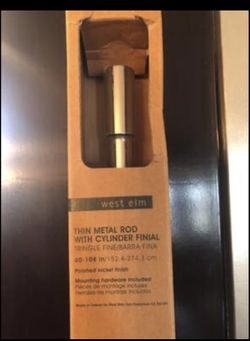 West elm rod mounting hardware included. NEW still in box
