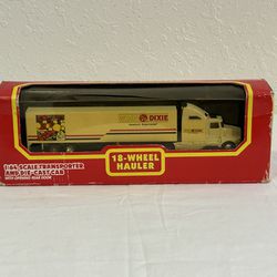 Vintage 90s 1:64 18-Wheel Hauler Winn Dixie Transporter Cab Die cast Semi Toy Open Box