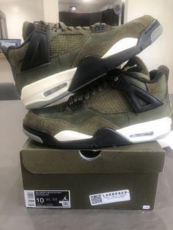Jordan 4 Medium Olive Craft Size 10M In Hand
