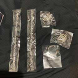 Silver bracelets & rings 