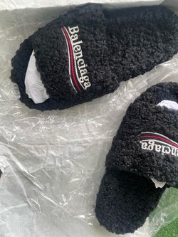 Balenciaga Fluffy Slide Sandals