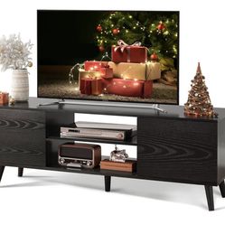 Black Wooden TV Stand - Like New