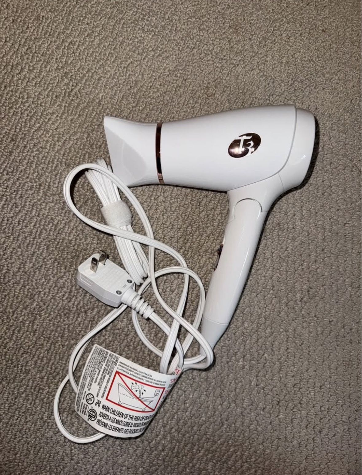Mini Hair Dryer (T3 Featherweight Compact Folding Hair Dryer)