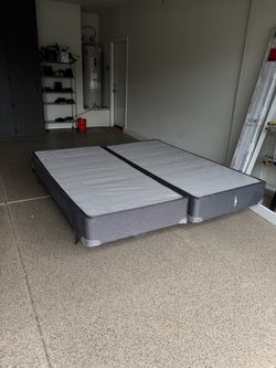 King Size Bed Frame and Box Spring Set