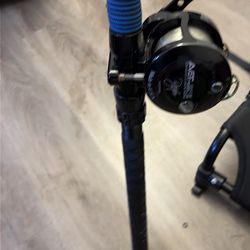 Avet HX 5/2-MC Raptor, custom rod 50-100 rail rod