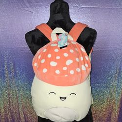 Squishmallow Mushroom Backpack Zip Up
