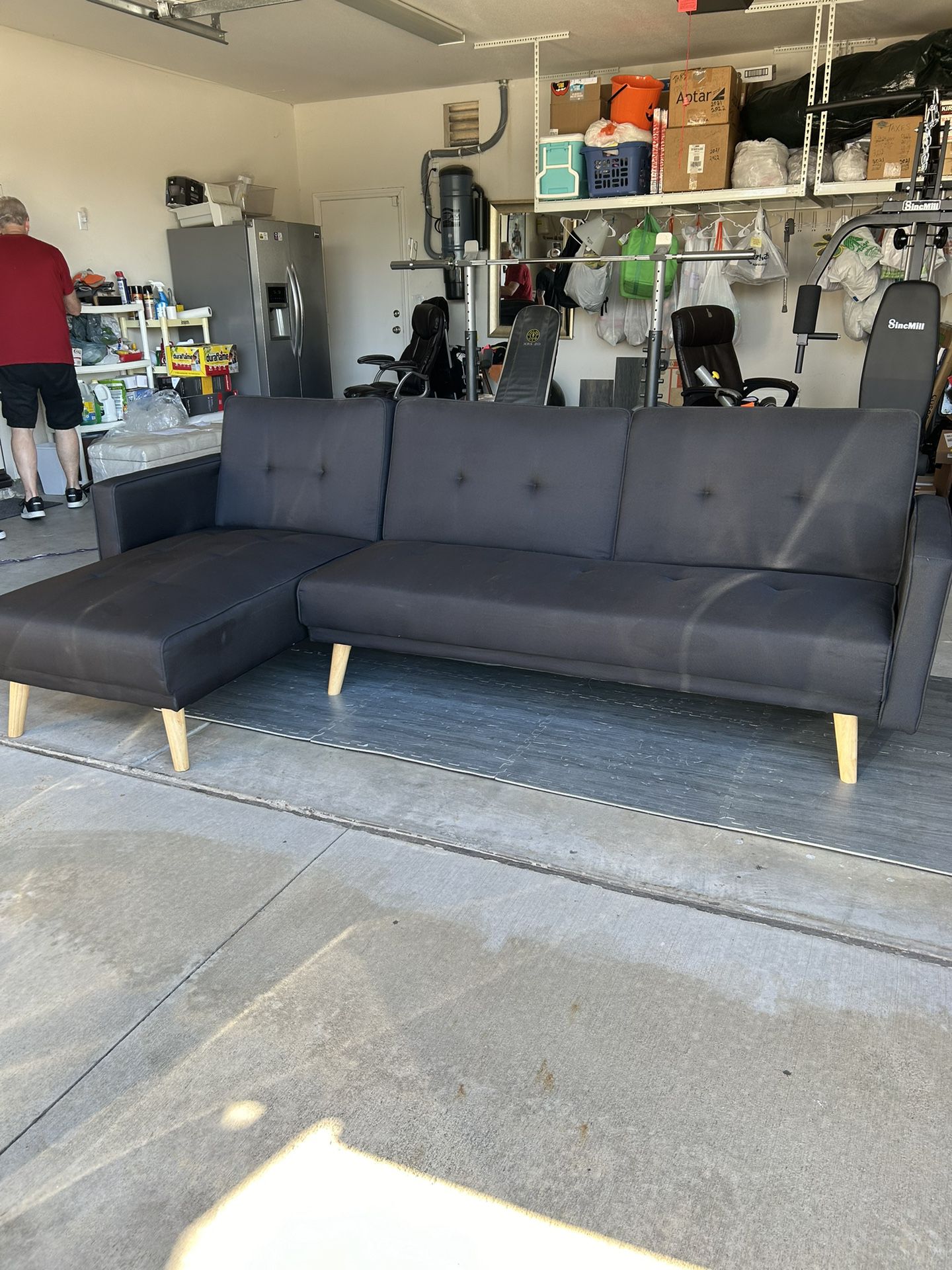Like New Black Futon Couch/Bed