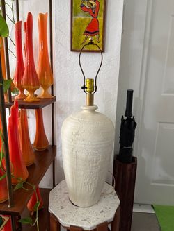 Vintage Plaster Lamp no Shade