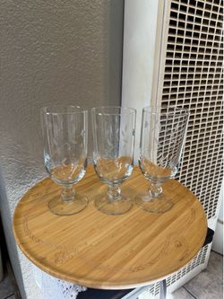 Princess House Set De 3 Copas Altas De Vidrio Heritage.