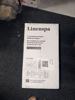 Linenspa 2" Gel Memory Foam Mattress Topper King