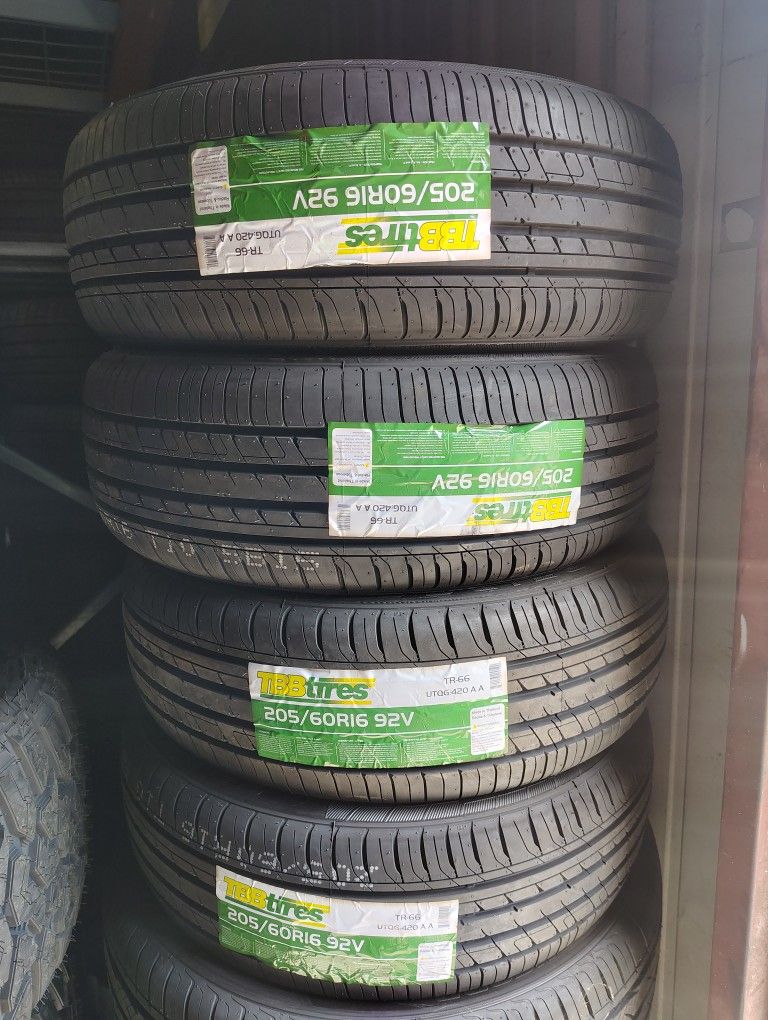 Llantas/Tires 205/60r16 TBB TIRES INSTALACIÓN Y BALANCEO GRATIS
