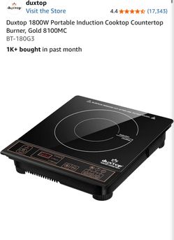 Portable induction cooktop