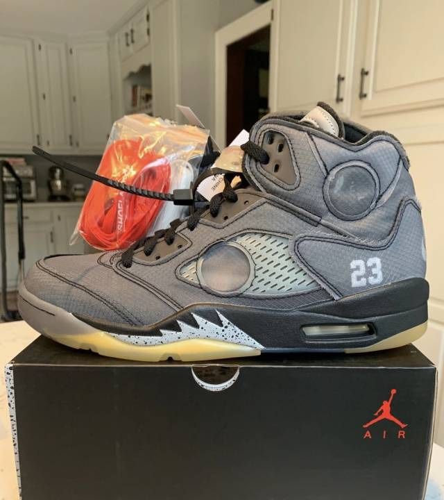 Jordan 5 off white muslin