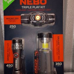 NEBO 3 Piece Flashlight Kit