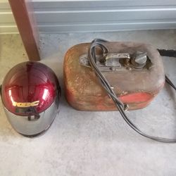 Old gas tank with 2 lines and built in pump