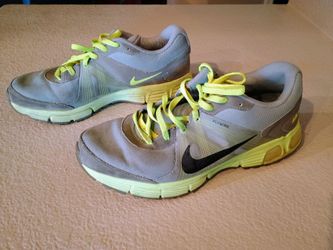 NIKE Air Max Run Lite 3 Gray & Lt Green Mens Sneakers, size 10