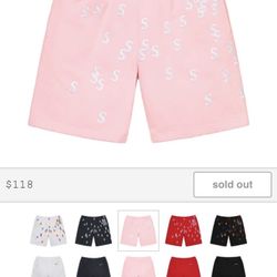 DS Pink Supreme Embroidered S logo