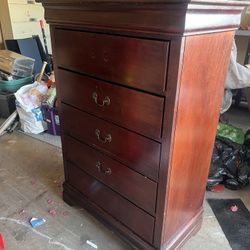 Brown 5 Ft 5 Drawer Dresser 