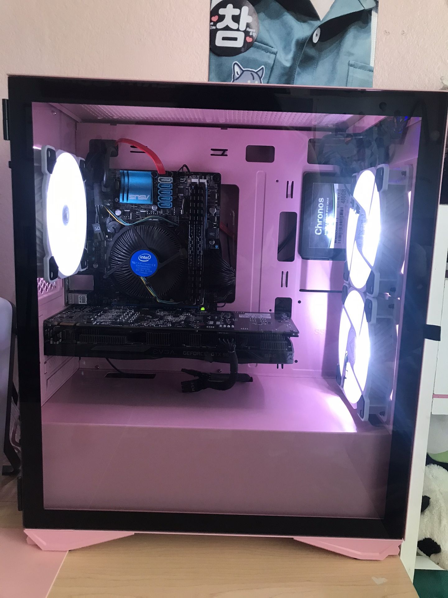 Pink Gaming PC RGB