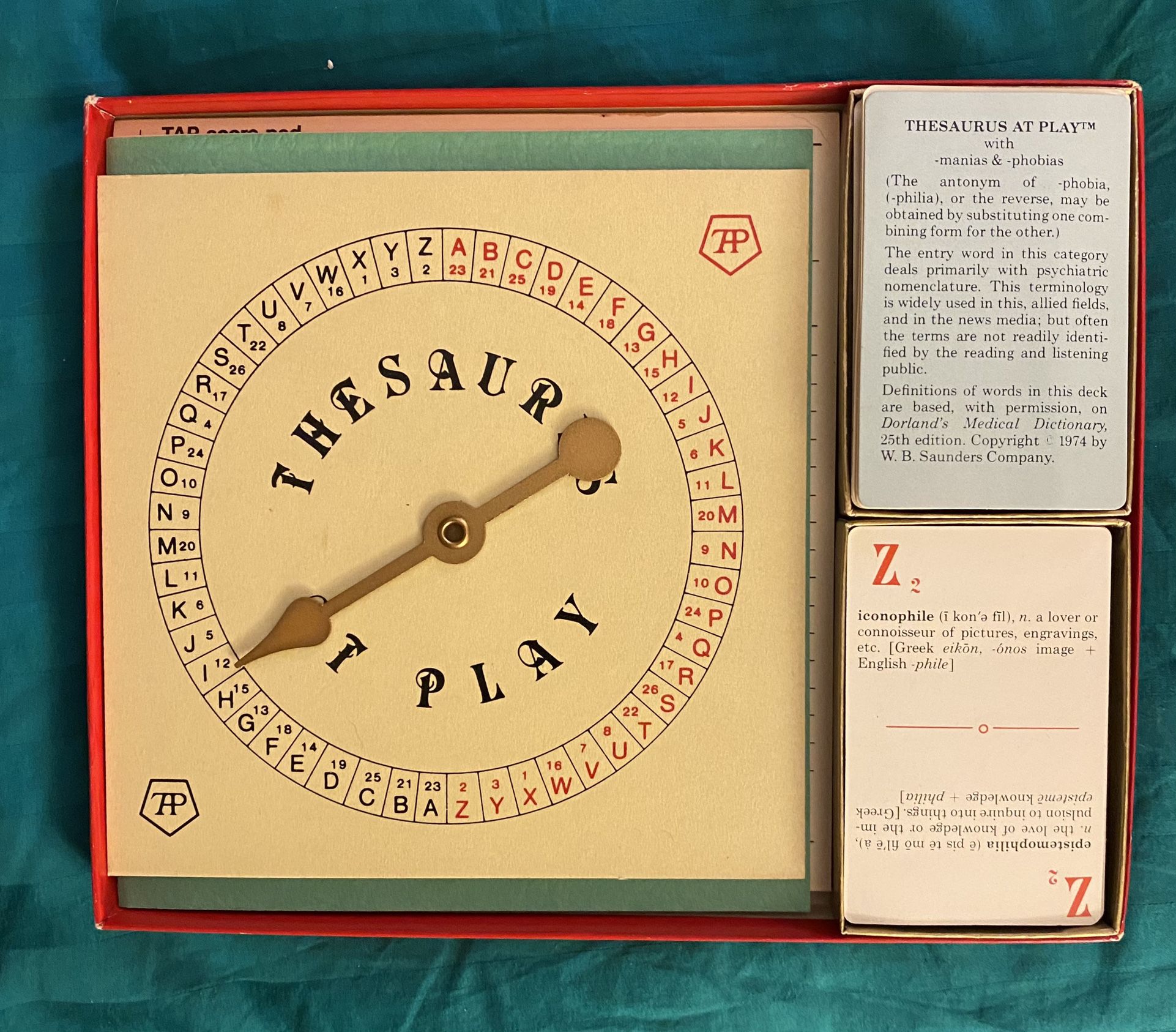 🔻💲 DROP🔻🃏 Rare LOCAL Vintage Game “THESAURUS AT PLAY” By Palo Alto Creator 🃏