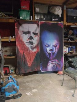 Michael Myers And Pennywise Banners