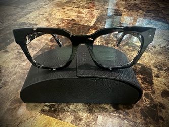 PRADA PR AlOV Black Transparent Havana (150-101) Eyeglasses