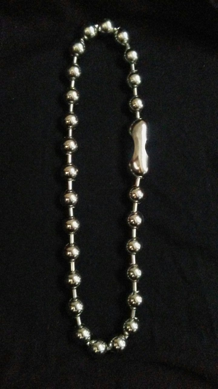 12mm bead choker necklace