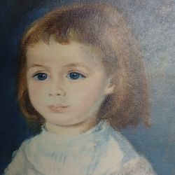 GIRL IN A WHITE DRESS print By RENOIR