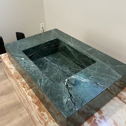 Natural Marble Alpi Verde Sink