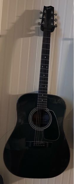 Fender Black Acoustic Guitar